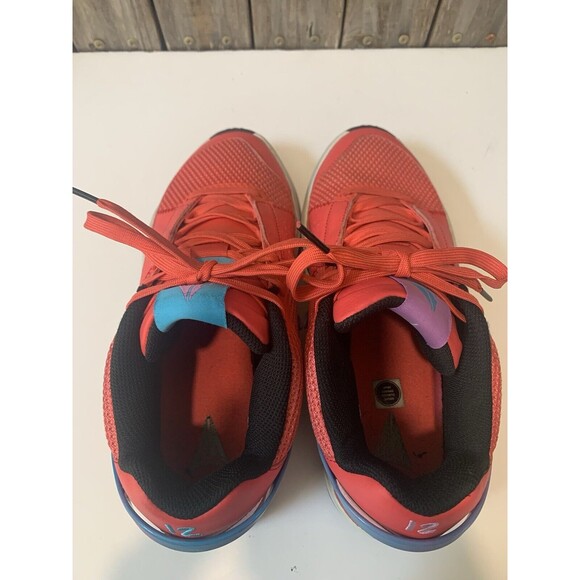 NIKE JA 1 USED SIZE 8.5 JA MORANT FUEL EMBER GLOW BLUE LIGHTNING DR8785 800 - Picture 8 of 11